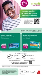 Aktueller mea - meine apotheke Apotheke Prospekt in Schwendi und Umgebung, "Unsere Juni-Angebote" mit 4 Seiten, 01.06.2025 - 30.06.2025
