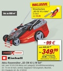 Akku-Rasenmäher "GE-CM 43 Li M Set" oder Strauchschere Angebote von Einhell bei toom Baumarkt Grevenbroich für 54,99 €