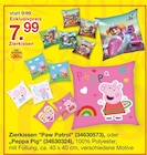 Zierkissen Paw Patrol oder peppa pig Angebote bei Möbelzentrum Pforzheim Karlsruhe für 7,99 €