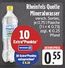 E center Dorsten - Mineralwasser Angebot im Prospekt Mineralwasser bei E center im Dorsten Prospekt für 0,55 €