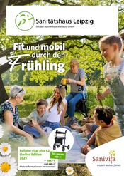 Aktueller Sanitätshaus Leipzig Sanitätshaus Prospekt in Pegau und Umgebung, "Fit und mobil durch den Frühling" mit 6 Seiten, 13.03.2025 - 31.05.2025