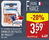 Émincés de filets de poulet à Aldi dans Boule-d'Amont