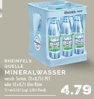 Mineralwasser im Angebot bei EDEKA in Voerde Mineralwasser Angebote von Rheinfels Quelle bei EDEKA Voerde für 4,79 €