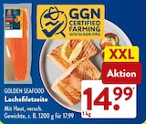 Lachsfiletseite von Golden Seafood im aktuellen ALDI SÜD Prospekt für 14,99 €