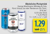 Whiskey & Cola Angebote von George Washington bei diska Plauen für 1,29 €