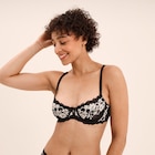 Soutien-gorge corbeille avec dentelle noir femme en promo chez La Halle Toulouse à 13,99 €