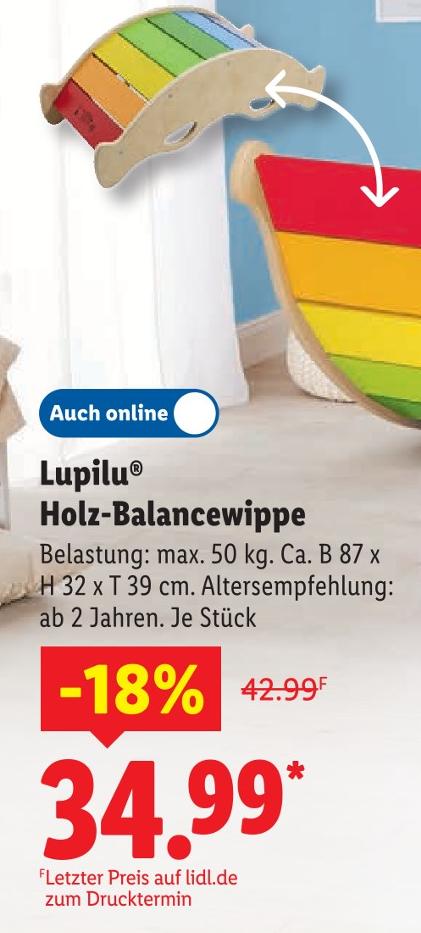 Holz-Balancewippe