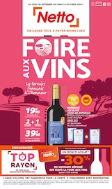 Catalogue Discount Alimentaire Netto en cours à Cousolre et alentours, "FOIRE AUX VINS", 12 pages, 26/09/2024 - 14/10/2024