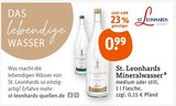 Mineralwasser Angebote von St. Leonhards bei tegut Würzburg für 0,99 €