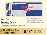 Energy Drink von Red Bull im aktuellen Metro Prospekt für 11,28 €