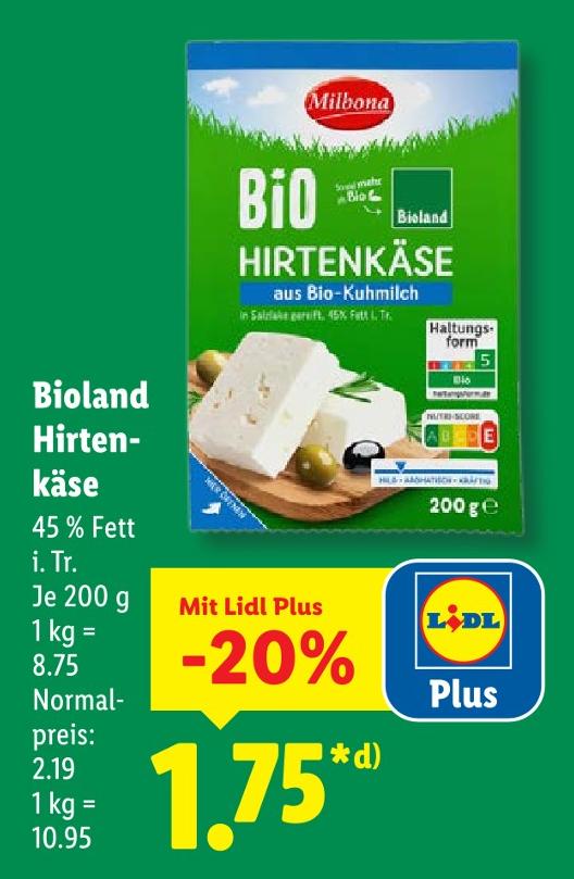 Bioland Hirtenkäse