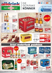 Profi Getränke - Alldrink Getränkemärkte Prospekt der aktuellen Woche mit 4 Seiten, gültig von 12.10.2026 bis 24.10.2026, in Langen und Umgebung Aktueller Profi Getränke - Alldrink Getränkemärkte Prospekt in Langen und Umgebung, "DIE GETRÄNKEKÖNNER" mit 4 Seiten, 12.10.2026 - 24.10.2026