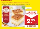 Cafeteria Kuchenschnitten von Coppenrath & Wiese im aktuellen Netto Marken-Discount Prospekt