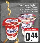 Sahne Joghurt Angebote von Zott bei E center Dülmen für 0,44 €