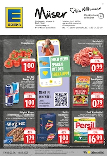 EDEKA Prospekt der Woche "Aktuelle Angebote" Seite 1, 23.06.2025 bis 28.06.2025 für Moers Aktueller EDEKA Prospekt "Aktuelle Angebote" Seite 1 von 24 Seiten für Moers