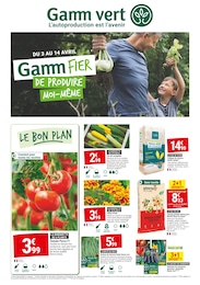 Prospectus Gamm vert à Plougastel-Daoulas, "Gamm Fier de produire moi-même", 6 pages, 03/04/2024 - 14/04/2024