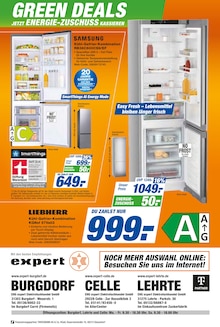 Kühlschrank im expert Prospekt "Top Angebote" mit 12 Seiten (Celle)