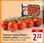 Aktuelles Cocktail-Rispentomaten "Rubin" Angebot bei E center in Reutlingen ab 2,22 €