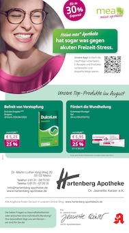 Aktueller mea - meine apotheke Prospekt "Unsere August-Angebote" Seite 1 von 4 Seiten für Mainz