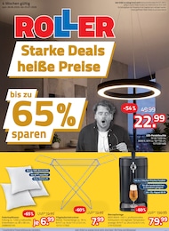 ROLLER Prospekt für Duisburg mit 4 Seiten Der aktuelle ROLLER Prospekt "Starke Deals, heiße Preise" mit Seiten (Duisburg)