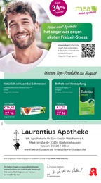 mea - meine apotheke Prospekt für Rüdershausen, Eichsfeld und Umgebung: „Unsere August-Angebote“, 4 Seiten, 01.08.2026 - 31.08.2026