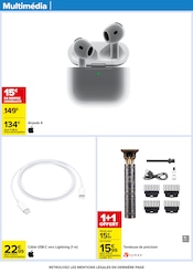 Casque Audio Angebote im Prospekt "70 % D’ÉCONOMIES SUR UNE SÉLECTION DE PRODUITS D'HYGIÈNE" von Carrefour auf Seite 67