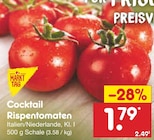 Cocktail Rispentomaten Angebote von MARKT TAG bei Netto Marken-Discount Niederkassel für 1,79 €