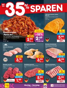 Hähnchen im Netto Marken-Discount Prospekt "Aktuelle Angebote" mit 66 Seiten (Duisburg)
