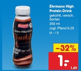 Aktuelles High Protein Drink Angebot bei Netto Marken-Discount in Neumünster ab 1,00 €
