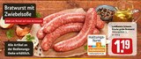 Bratwurst mit Zwiebelsoße Angebote bei REWE Bensheim für 1,19 €