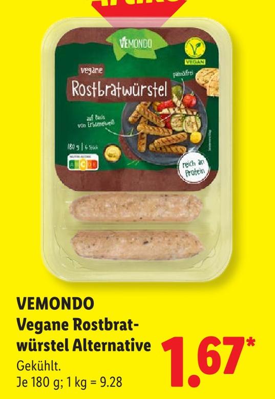 Vegane Rostbratwürstel Alternative