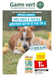 Catalogue Jardineries & Animaleries Gamm vert en cours à Saint-Mard et alentours, "Spécial animaux", 8 pages, 23/10/2024 - 03/11/2024