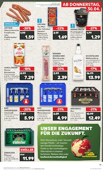 Bier im Kaufland Prospekt "Aktuelle Angebote" mit 62 Seiten (Goslar)