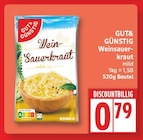 Weinsauerkraut mild von GUT&GÜNSTIG im aktuellen EDEKA Prospekt für 0,79 €