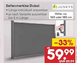 Seitenmarkise Dubai Angebote von Juskys bei Netto Marken-Discount Rodgau für 59,99 €