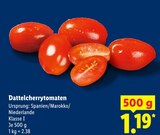 Dattelcherrytomaten im Lidl Prospekt Dattelcherrytomaten von im aktuellen Lidl Prospekt für 1,19 €