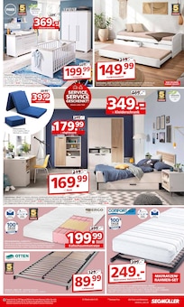 Bett im Segmüller Prospekt "Service & Service geschenkt" mit 8 Seiten (Ludwigshafen (Rhein))