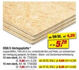 Aktuelles OSB/3-Verlegeplatte Angebot bei toom Baumarkt in Köln ab 5,66 €