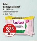 Reinigungstücher von bebe im aktuellen V-Markt Prospekt für 3,33 €