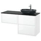 Waschbeckenschr./Waschb./Mischbat. Hochglanz weiß/schwarz marmoriert im Angebot bei IKEA in Mühlhausen Waschbeckenschr./Waschb./Mischbat. Hochglanz weiß/schwarz marmoriert Angebote von ÄNGSJÖN / OXMYREN bei IKEA Mühlhausen für 549,00 €