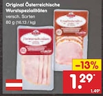 Original Österreichische Wurstspezialitäten Angebote bei Netto Marken-Discount Potsdam für 1,29 €