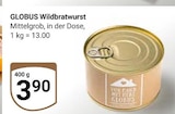 Wildbratwurst im Angebot bei GLOBUS in Pirmasens Wildbratwurst Angebote von Globus bei GLOBUS Pirmasens für 3,90 €