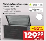 Metall Aufbewahrungsbox Limani 380 Liter Angebote von Juskys bei Netto Marken-Discount Saarbrücken für 129,99 €