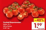 Aktuelle Tomaten Angebote bei Netto Marken-Discount in Münster Aktuelles Cocktail Rispentomaten Angebot bei Netto Marken-Discount in Münster ab 1,99 €