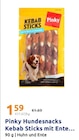 Hundesnacks Kebab Sticks mit Ente... im Action Prospekt Hundesnacks Kebab Sticks mit Ente... von Pinky im aktuellen Action Prospekt für 1,59 €