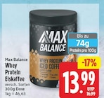 Whey Protein Eiskaffee von Max Balance für 13,99 € bei EDEKA im Angebot Whey Protein Eiskaffee von Max Balance im aktuellen EDEKA Prospekt