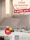 Housse de couette percale 220×240cm, - Genevieve Lethu en promo chez Maxi Bazar Annecy à 19,99 €