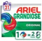 Lessive pods grandiose original 21 doses - ARIEL en promo chez Intermarché Pau à 10,49 €