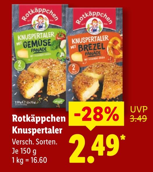 Knuspertaler mit Brezel Panade