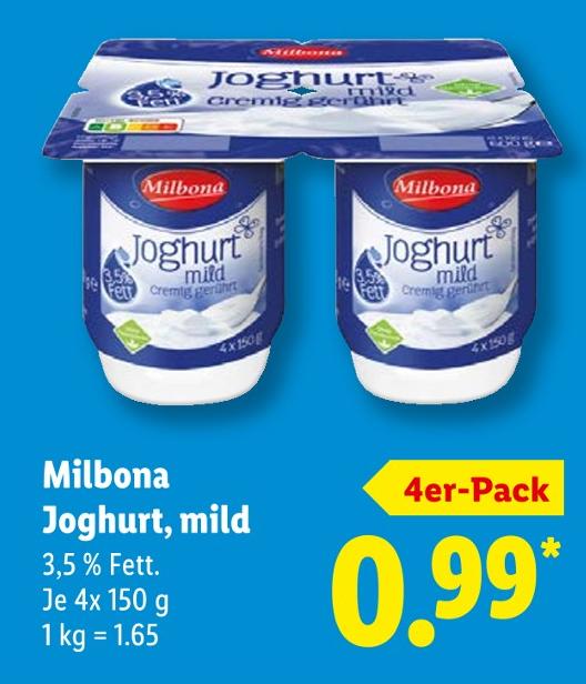 Joghurt, mild